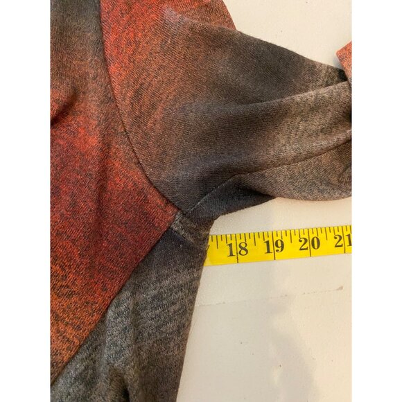 Signature By Robbie Bee Dress Multicolor Striped Cowl Neck 3/4 Sleeve XL - Picture 7 of 10